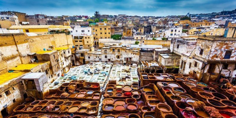 tanneries of fes in morocco