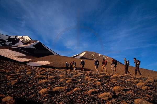 people walking the the mountains