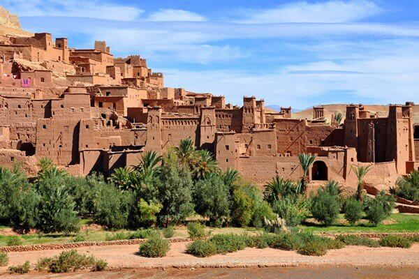 old mude buildings