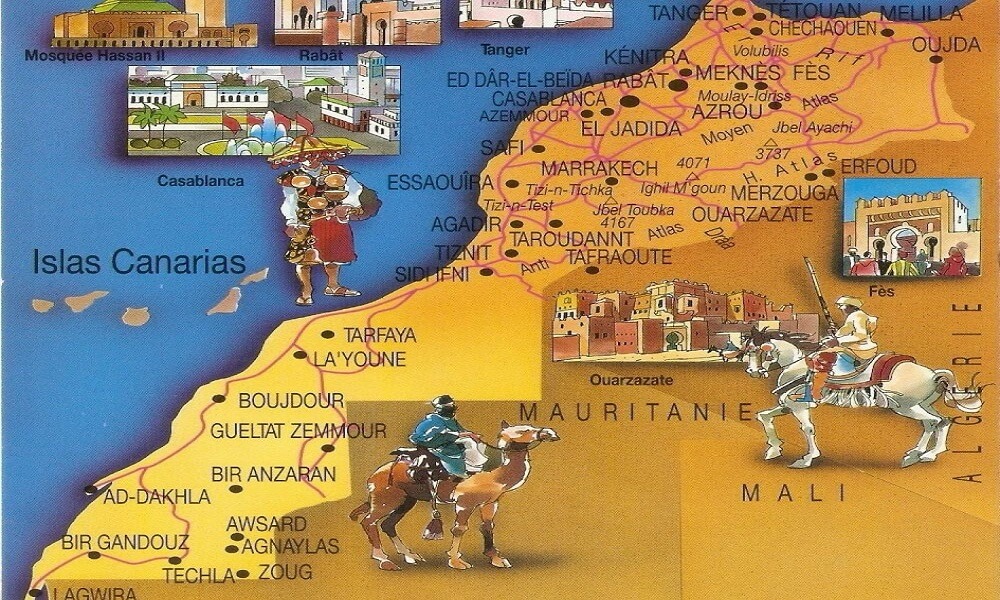 morocco map morocco map