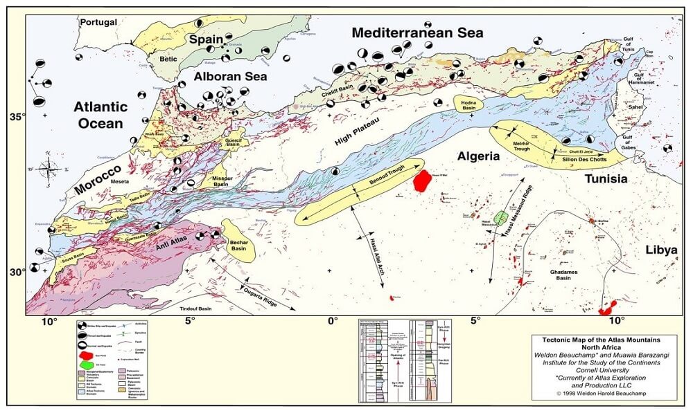 morocco map with details