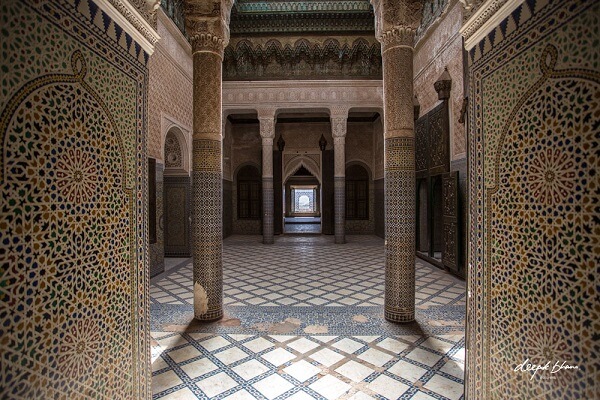 dicorated room in telouat kasbah