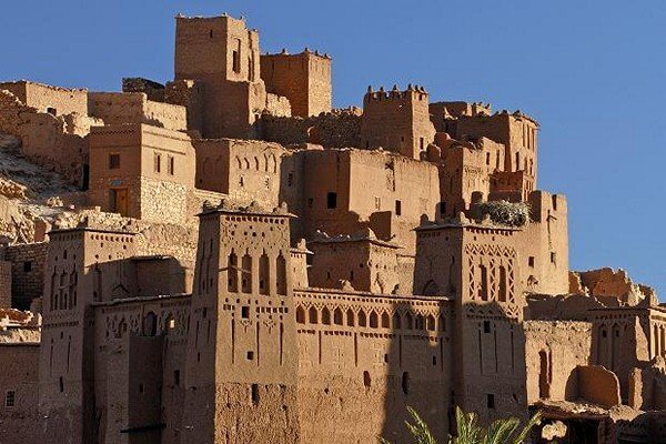 world heritage place morocco mude buildings well dicorated