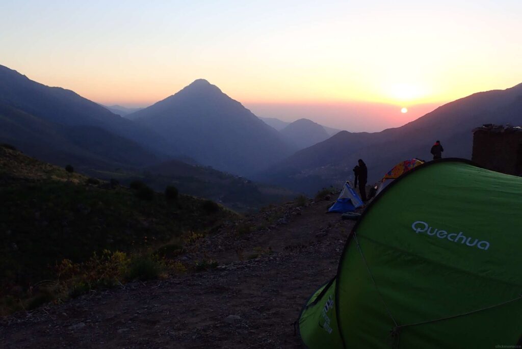 camping in atlas mountains