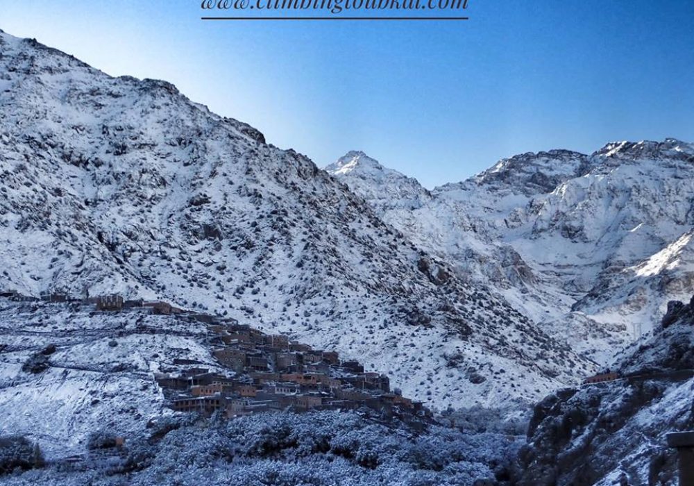 imlil in winter imlil valley in winter