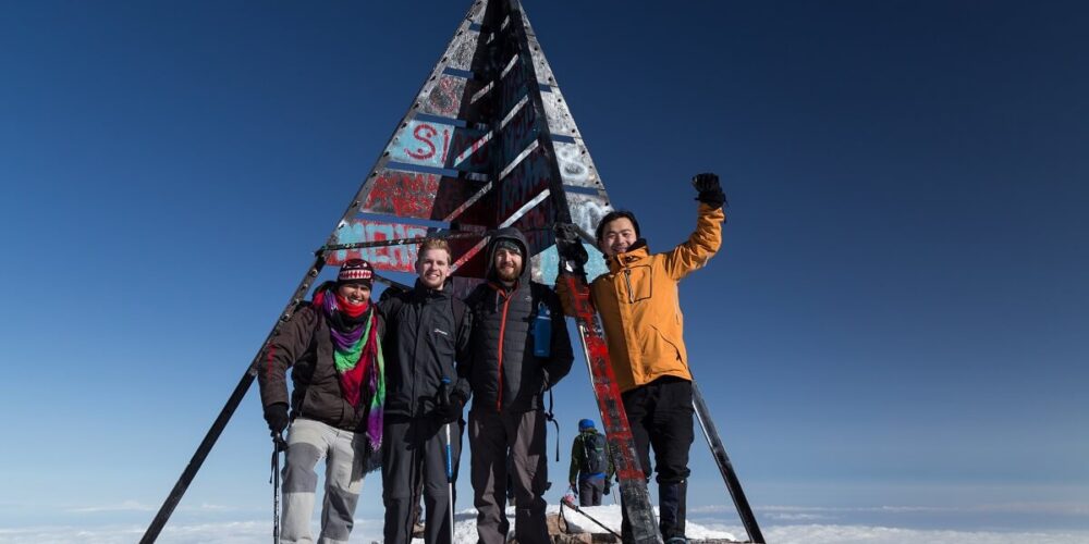toubkal_summit people at the summit of toubkal